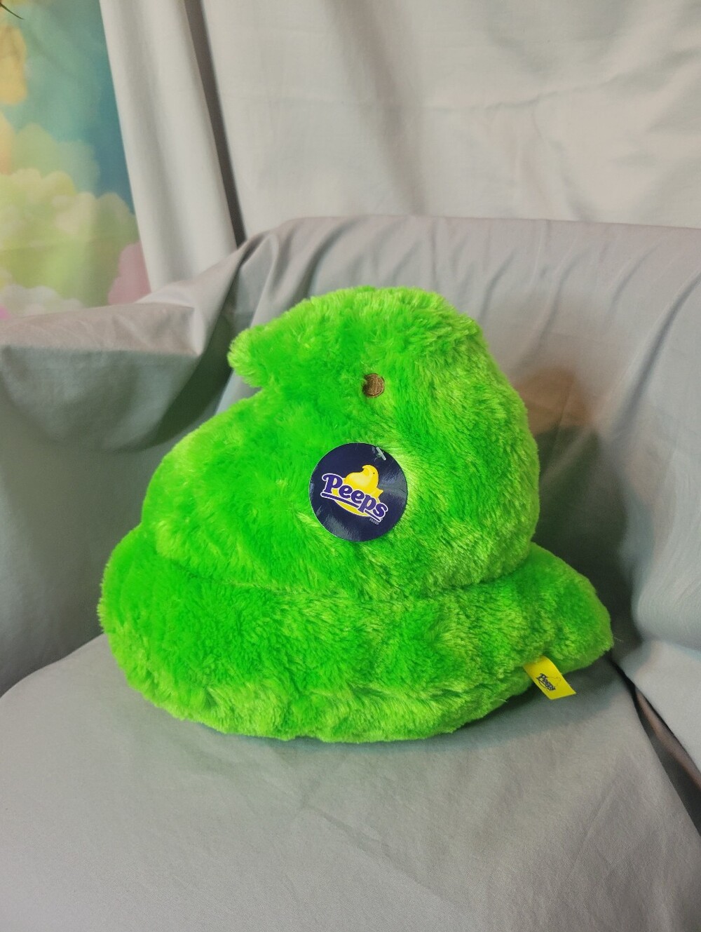 Peeps Plush Green Chick Stuffed Animal